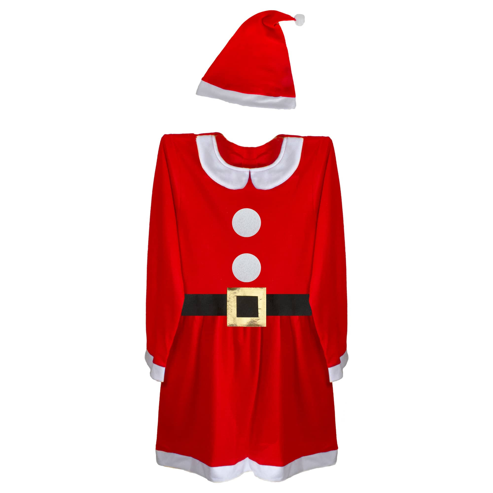 41" Women's Red & White Mrs. Claus Costume Set - Medium